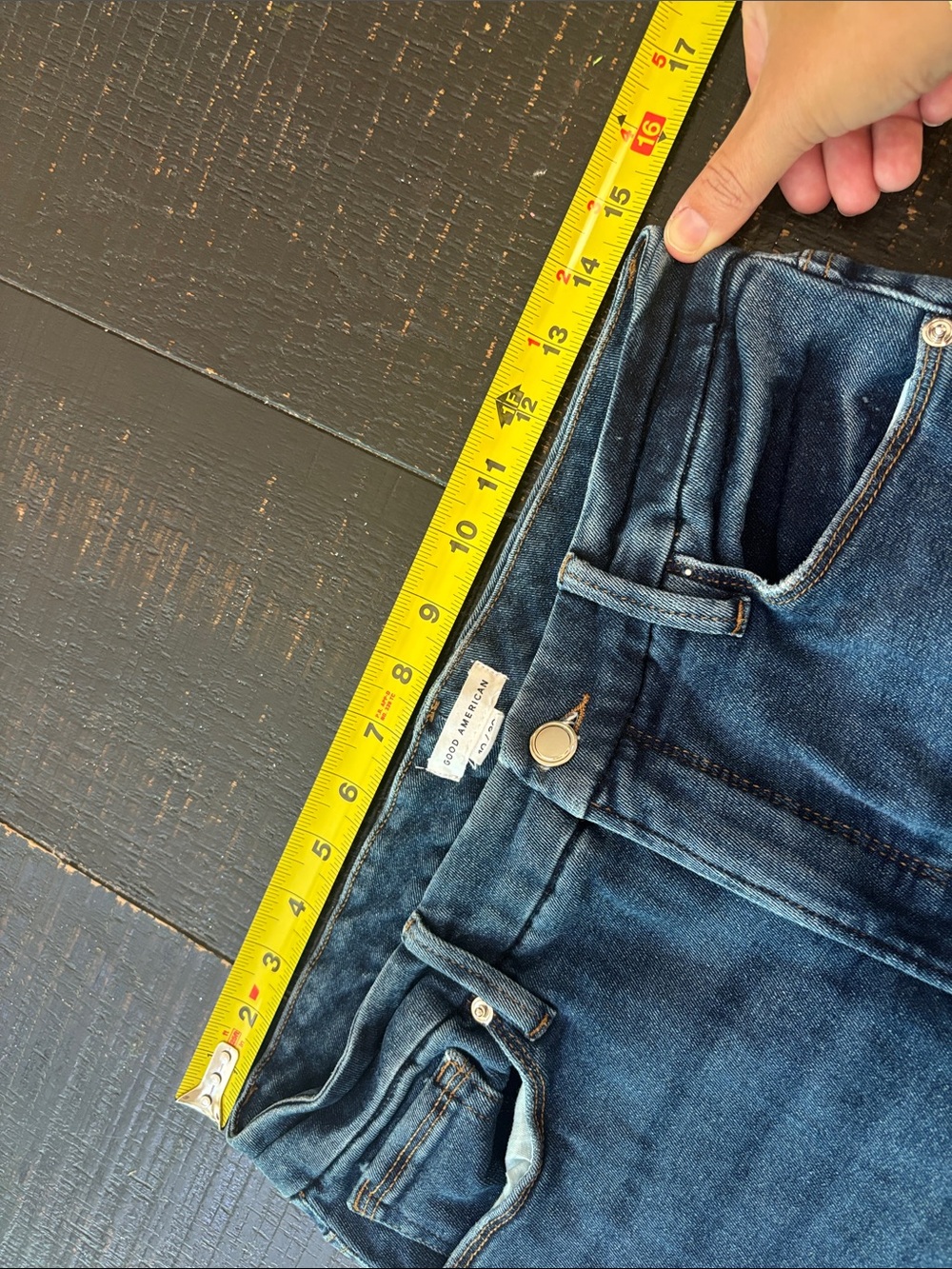 Good American Good Petite Skinny Blue Jeans size 10 / 30 - Picture 5 of 8
